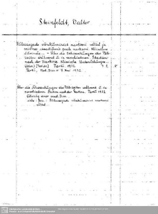 Steinfeldt, Valter