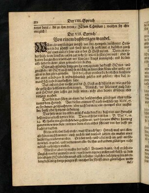 112-128, VIII. Von einem bußfertigen wandel