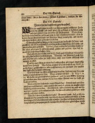 112-128, VIII. Von einem bußfertigen wandel