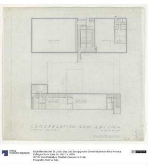 St. Louis, Missouri, Synagoge und Gemeindezentrum B'nai Amoona, Untergeschoss