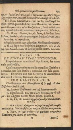 Caput IX. De Syntaxi Praepositionum