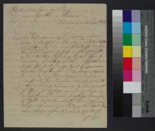 Brief von Runge, Philipp Otto an Goethe, Johann Wolfgang von