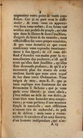 Lettre d'un Curé de campagne, à un Jesuite de ses amis, Au sujet de leur Interdiction