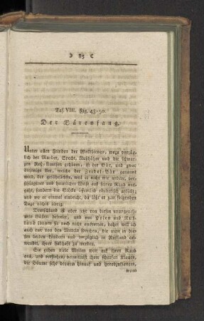Taf.VIII. Fig. 45-50. Der Bärenfang.