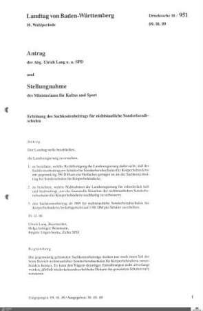 184: Landtag Baden-Württemberg, Beilagen, 1989, Bd. 7