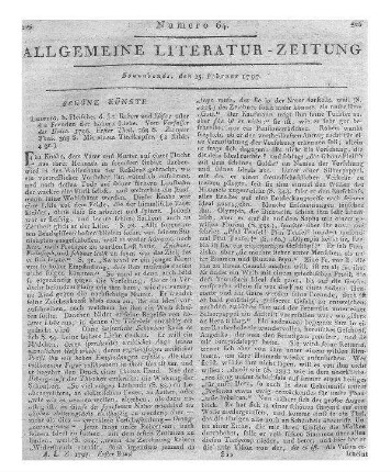 Thomson, J.: Jahreszeiten. In deutschen Jamben von Harries. Altona: Hammerich 1796