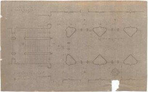 Behrens, Peter; Frankfurt - Höchst, Brüningstr. 64; Technisches Verwaltungsgebäude der Höchst AG (Farbwerke Höchst) - Halle (Grundriss 1. OG)