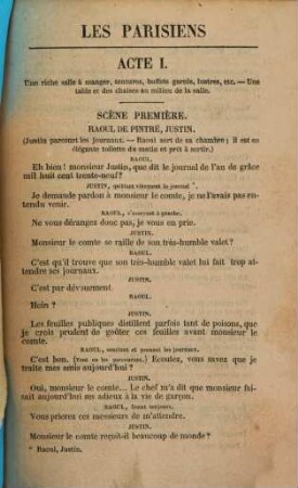 Les Parisiens : Pièce en trois actes par Théodore Berrière. Représentée pour la première fois, à Paris, sur le théâtre du Voudeville, le 28 décembre 1854