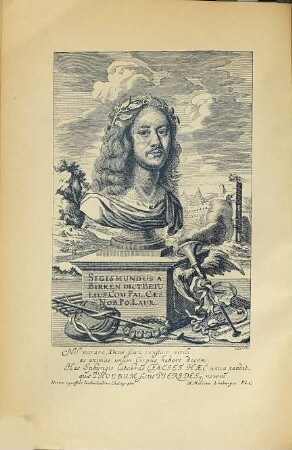 Sigmund von Birken, genannt Betulius : 1626 - 1681. Sep. Abdruck aus der Festschrift zu 250jährigen Jubelfeier des Pegnesischen Blumenordens