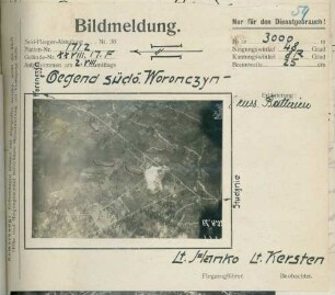 Foto der Gegend südöstlich von Woronczyn [Voronchyn] (Luftbild)