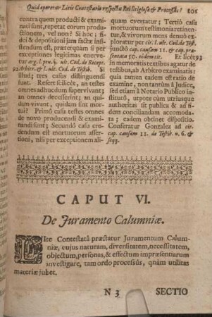 Caput VI. De Juramento Calumniae.