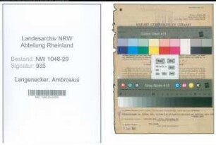 Entnazifizierung Ambrosius Langenecker , geb. 03.05.1892 (Beamter)