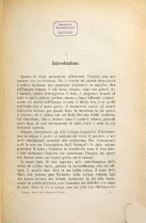 Storia della letteratura italiana, 1