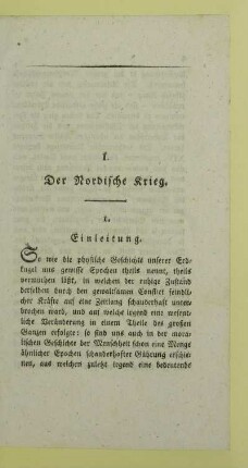 I. Der Nordische Krieg