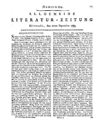 Der Wißbegierige. Eine Wochenschrift. H. 5-6 = 1784, Quartal 4 bis 1785, Quartal 1. Schwerin: Boedner 1784-85