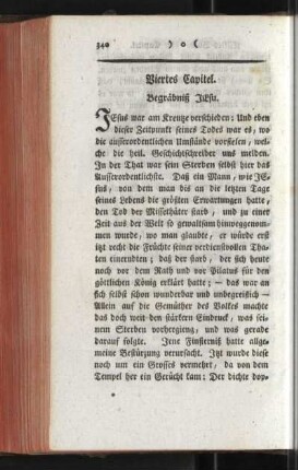 Viertes Capitel. Begräbniß Jesu
