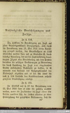 Nachträgliche Berichtigungen und Zusätze