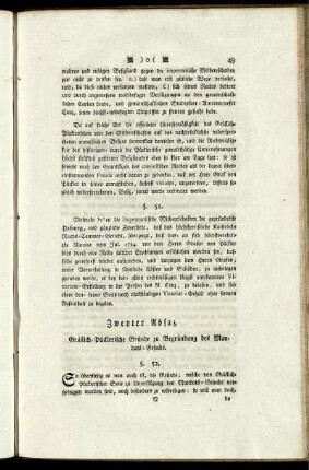 Zweyter Absaz.