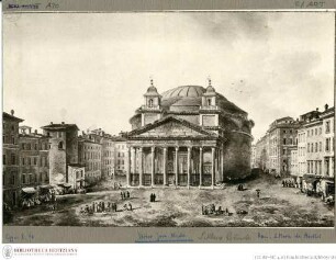Ansicht der Piazza della Rotonda mit Santa Maria della Rotonda (Pantheon) in Rom