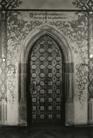 Meißen. Albrechtsburg (1471/1485; A. v. Westfalen). Frauengemach. Tür