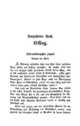 Dreizehntes Buch. Lessing
