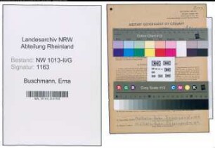 Entnazifizierung Erna Buschmann , geb. 03.12.1903 ()