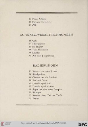 Radierungen (Nr. 52-61)