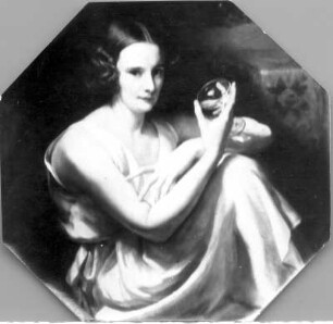 Mädchen mit Weinglas : Mädchen mit Weinglas. Gemälde (1931; S. Rembski)