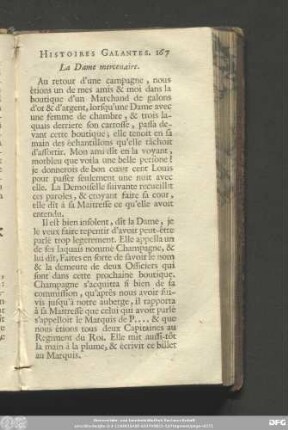 La Dame mercenaire.