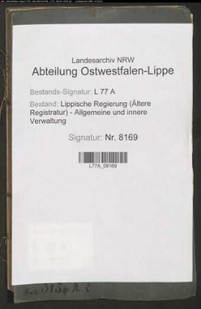 Benutzung der Landstraßen - Chaussee- (Wege-)gelderhebung, Bd. 6