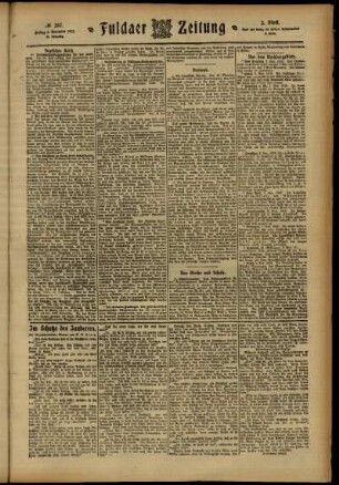 Zweite Ausgabe vom Freitag, den 08. November 1912.