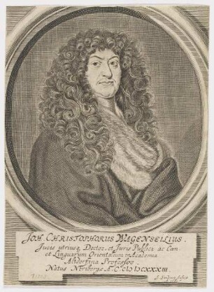Bildnis des Joh. Christophorus Wagenseilius