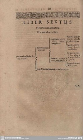 Liber sextus. De creaturis coeli elementaris.