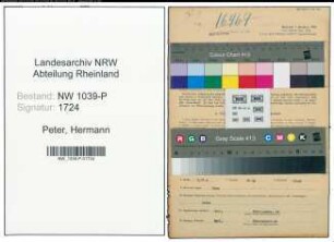Entnazifizierung Hermann Peter , geb. 23.04.1903 (Arbeiter)