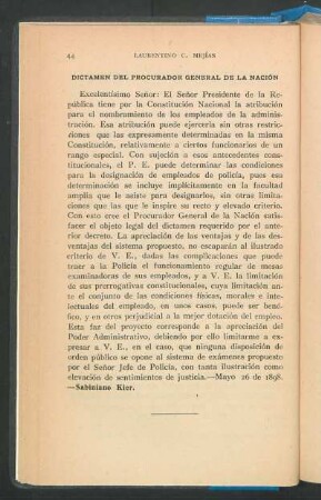 Dictamen del procurador general de la nación