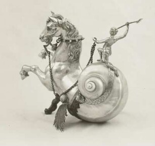 Springender Hippokamp mit Neptun