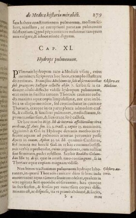 Cap. XI. Hydrops pulmonum.