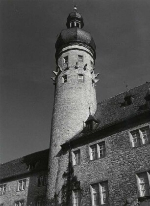 Hohenlohe, Weikersheim, der Burgfried des Schloßes