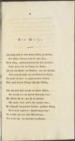 Die Weihe