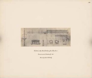 Elektrische Hochbahn, Berlin Bahnhof Bülowstraße: Ansicht, Grundriss, Perspektivische Ansicht, Teilansicht, Details, Maßstabsleiste