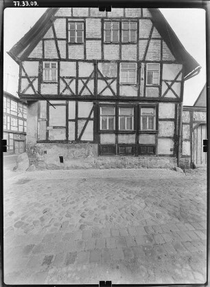 Quedlinburg, Dovestraße. Wohnhaus. Giebelfront