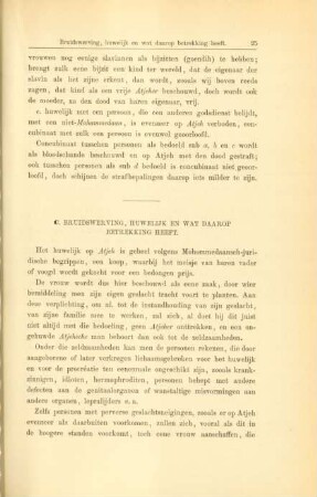 C. Bruidswerving, huwelijk en wat daarop betrekking heeft
