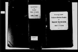 Unteröwisheim, evangelische Gemeinde: Standesbuch 1833-1849