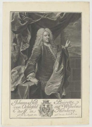 Bildnis des Johann Noa Buirette von Oehlefeld auf Wilhelmsdorff