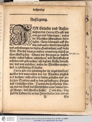 Auslegung.