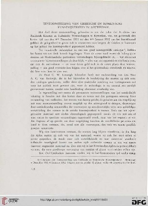 2.Ser. 4.1911: Tentoonstelling van grieksche en romensche kunstnijverheid in Rotterdam