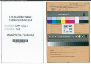 Entnazifizierung Ferdinand Thunemeyer , geb. 13.07.1916 (Angestellter)