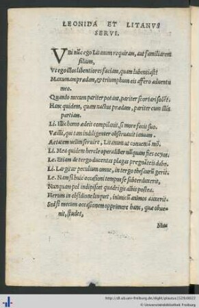 Leonida et Litanus Servi.