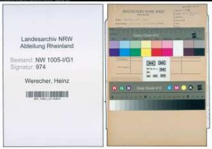 Entnazifizierung Heinz Werecher , geb. 09.10.1909 (Polizist)