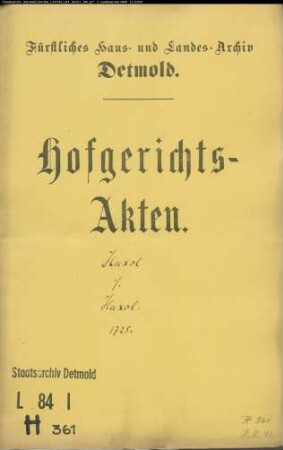 Huxol, Johann Bartold im Fissenknick gegen Joh. Bartold, Meier Huxols Ehefrau - Schuldforderung